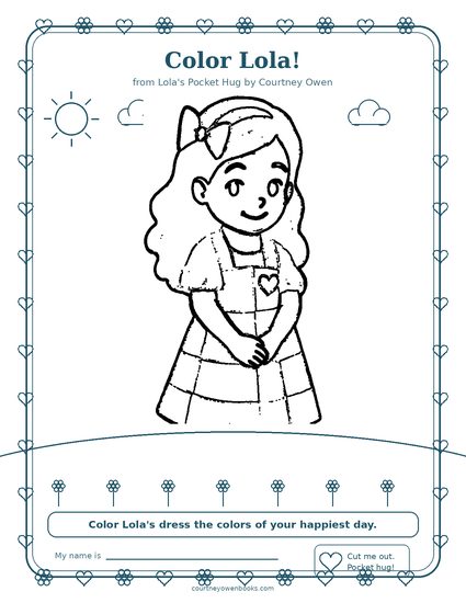 Coloring sheet preview for Lola